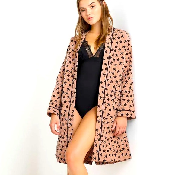 NWT Love Stories Susie Star print Quilted Dressing Gown - Picture 2 of 13